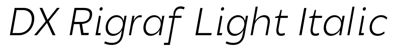 DX Rigraf Light Italic